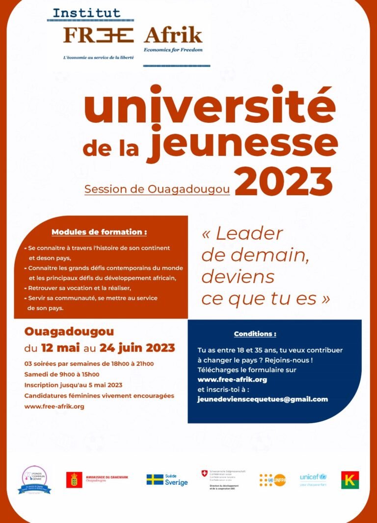 Université de la Jeunesse 2023 : les candidatures féminines sont vivement encouragées 1