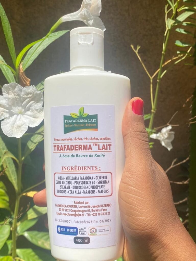Trafaderma: Un lait hydratant développé par Farida Traoré une pharmacienne burkinabè 3