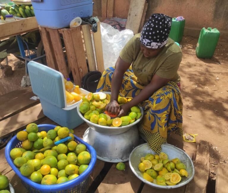 Ouagadougou : Des femmes, ''usines ambulantes'' de jus d’orange aux abords des feux tricolores 1