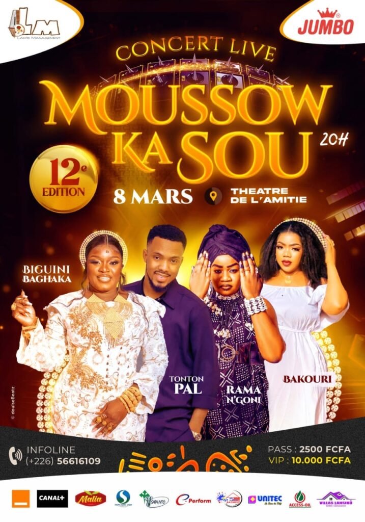 ‘’Avec Moussow Ka Sou, nous voulons toujours magnifier la femme et lui offrir un cadre de fête ’’ Lamine Sanou alias Lam de Dioulasso, promoteur culturel 2