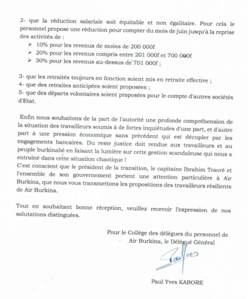 Air Burkina : Des employés sans salaire depuis 2 mois 4