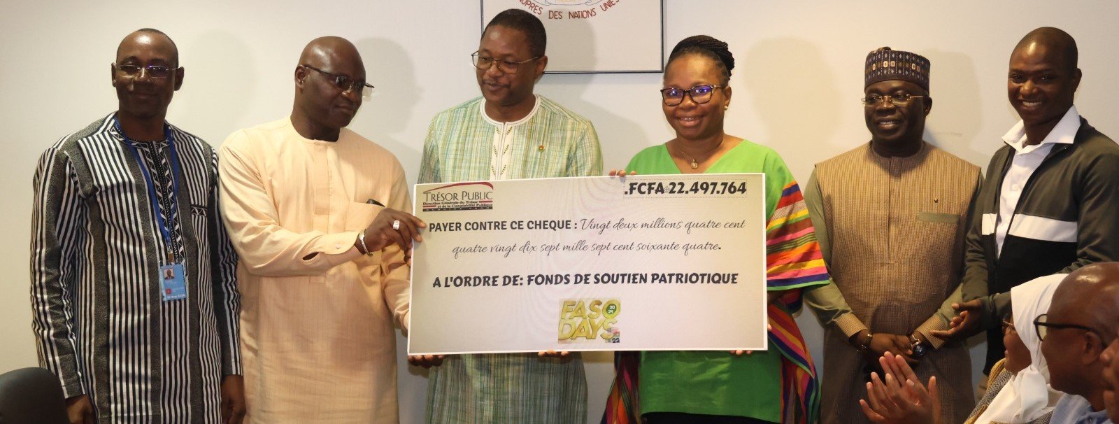 Soutien patriotique: Plus de 22 millions FCFA remis par la diaspora burkinabè aux USA