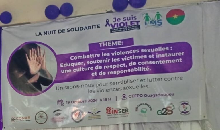 « Projet ‘’Je suis violet'' » : Un appel à l'action contre l'indifférence face aux violences sexuelles 1