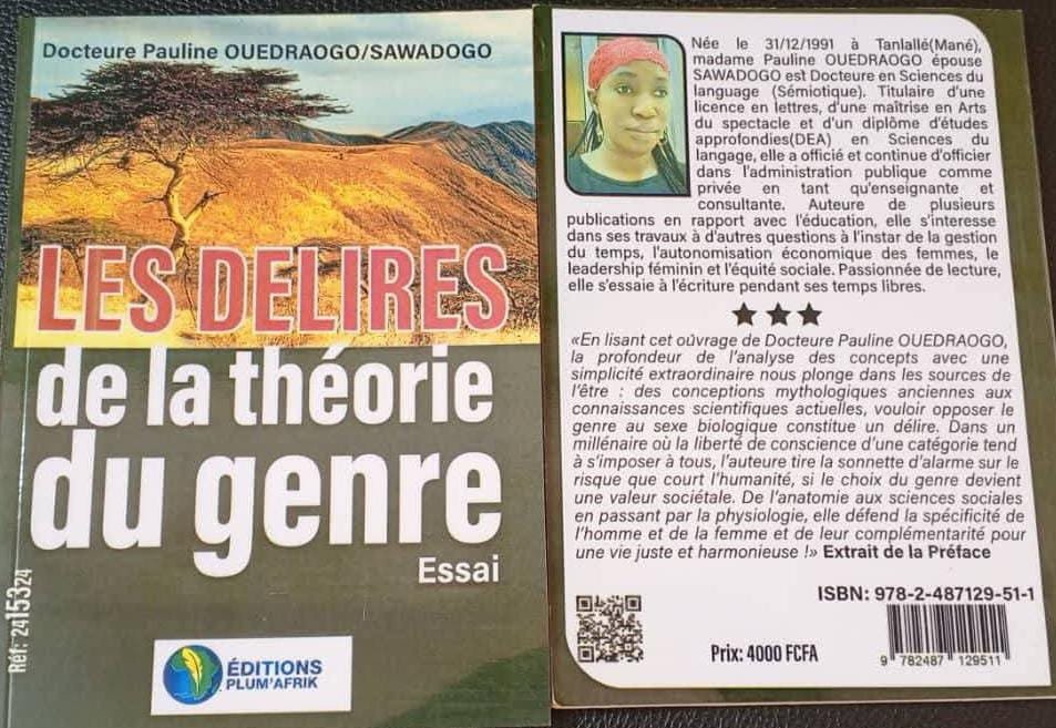 Littérature : ‘’Le mariage c’est entre un homme et une femme’’, Pauline Sawadogo/Ouédraogo 2